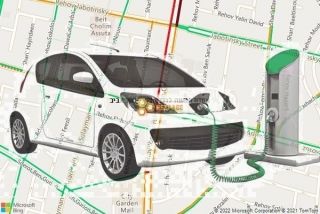עמדת הטענה לרכב חשמלי בתל אביב